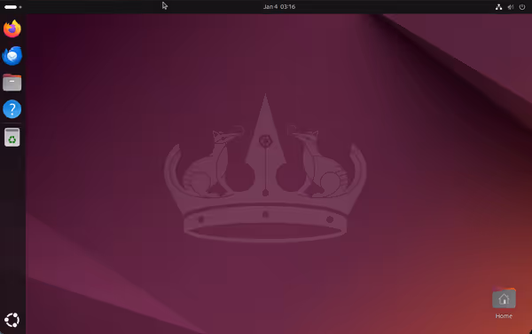 ログイン後のデスクトップ画面